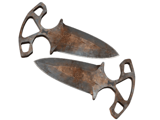 ★ Shadow Daggers | Rust Coat (Battle-Scarred)