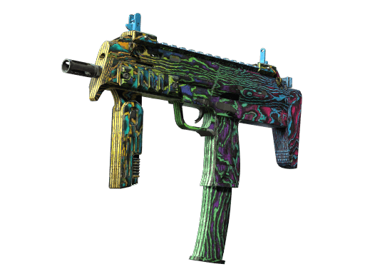 StatTrak™ MP7 | Neon Ply (Well-Worn)