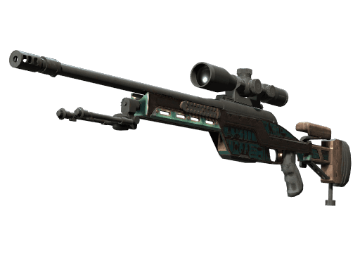Souvenir SSG 08 | Azure Glyph (Battle-Scarred)