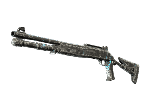 Souvenir XM1014 | Blue Tire (Well-Worn)
